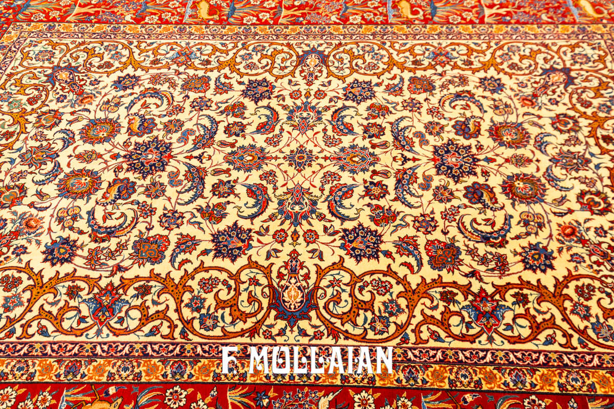 Tappeto Isfahan Disegno Classico Floreale n°:806647